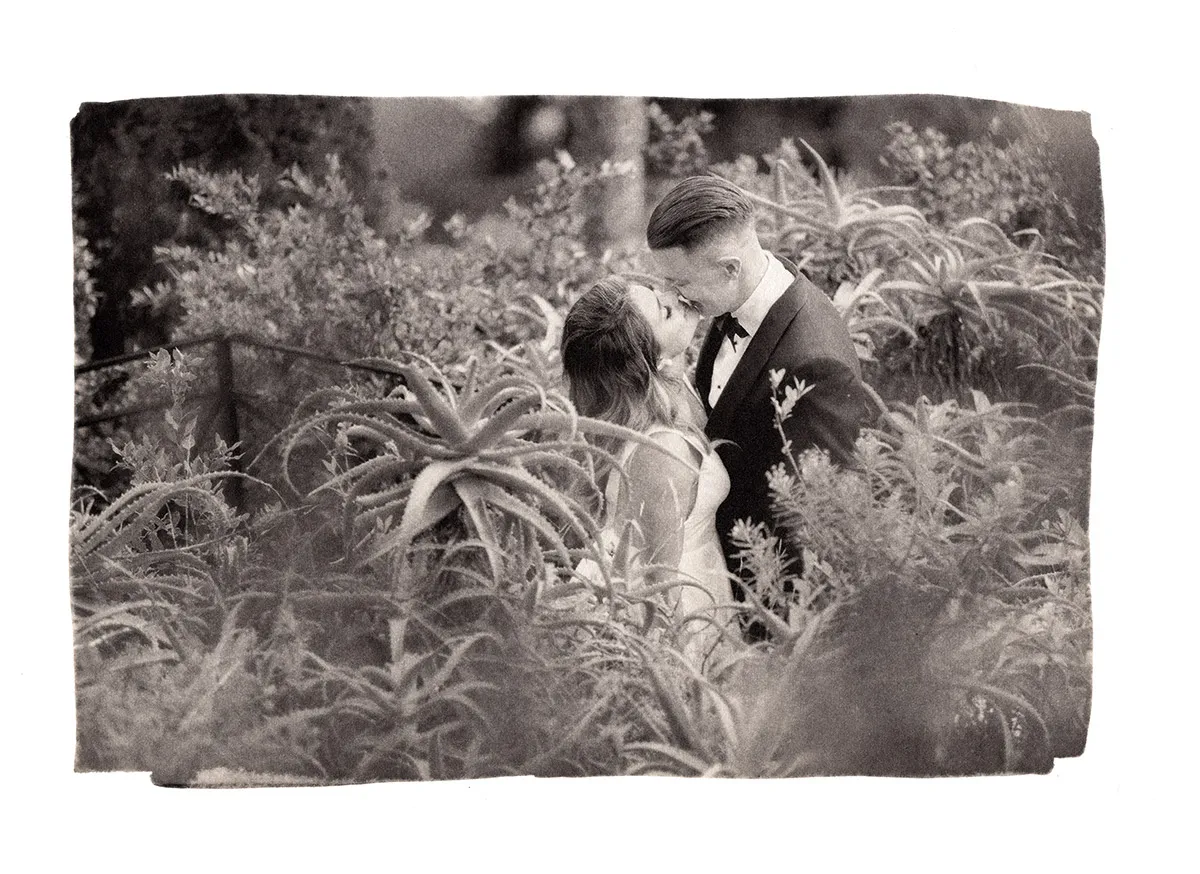 Van Dyke print for wedding photos