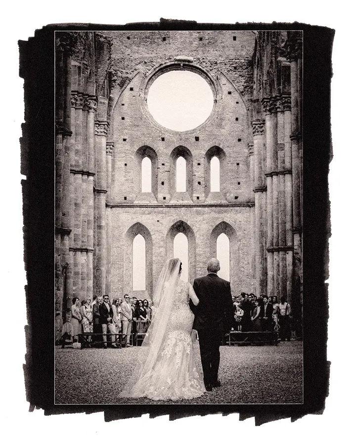 Van Dyke print for wedding photos
