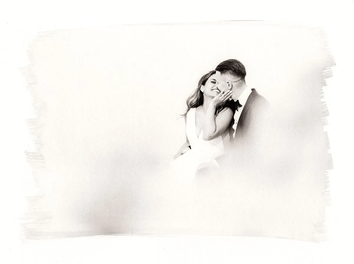 Van Dyke print for wedding photos