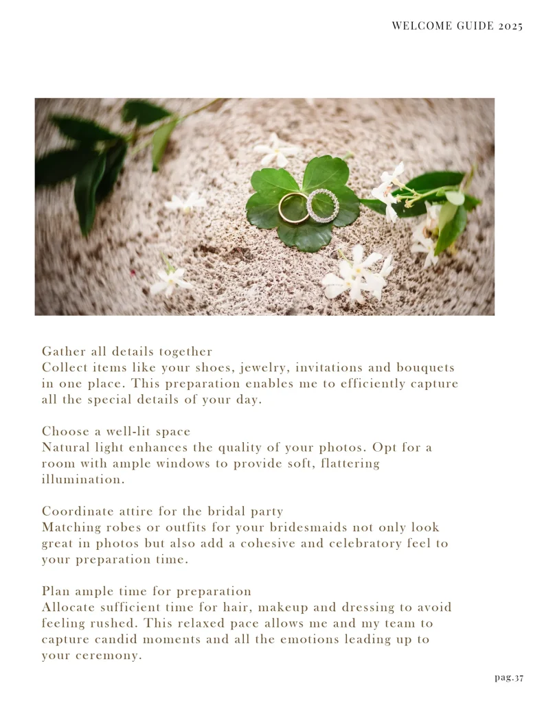 Welcome Guide Wedding Mobile 2025