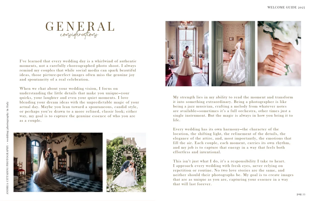 Welcome wedding guide 2025