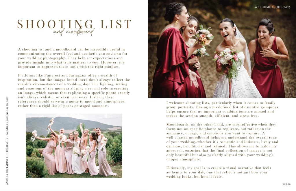 Welcome wedding guide 2025