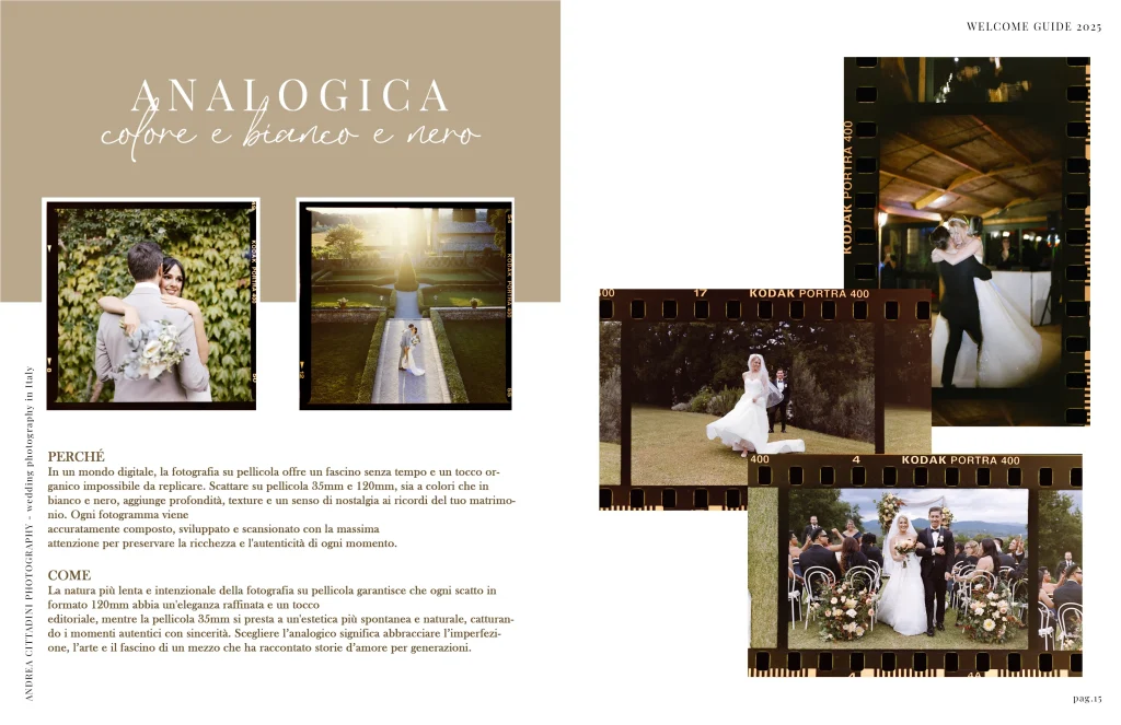 Wedding welcme guide 2025 italiano